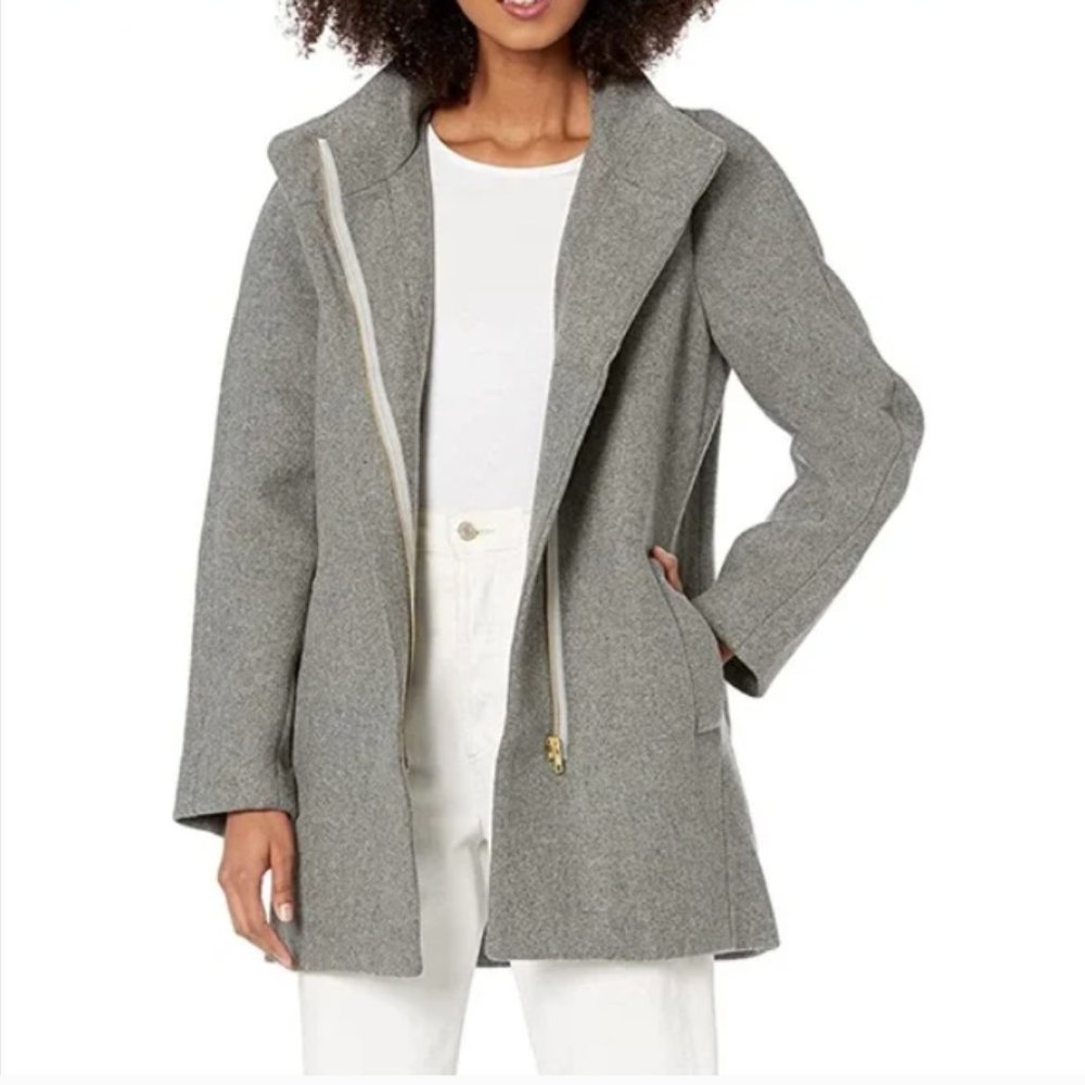 J. Crew Mercantile Grey Wool Coat